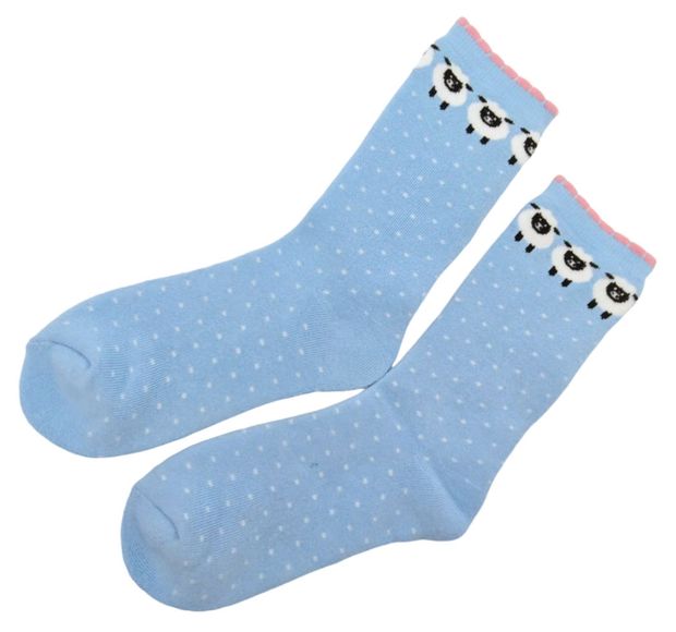 Носки женские синие, р 38-42