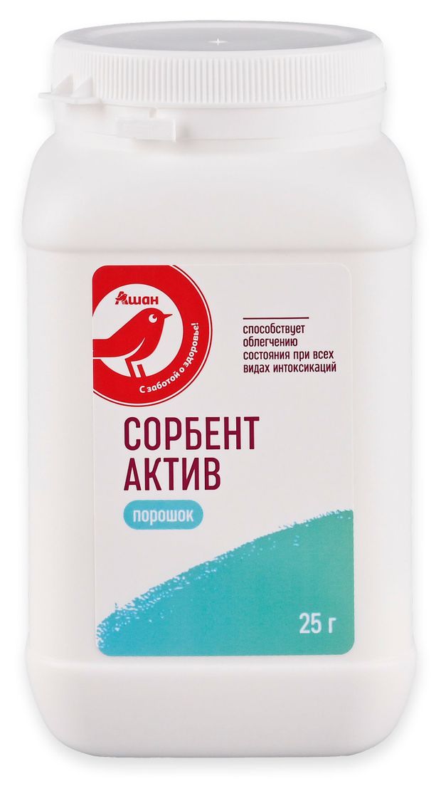 Аптека БАД АШАН Красная птица Сорбент Актив порошок, 25 г