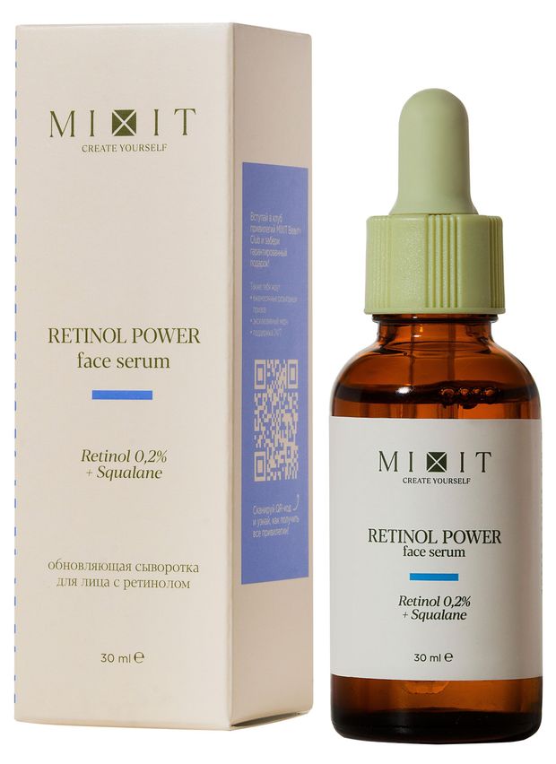 Сыворотка для лица Mixit обновляющая с ретинолом, 30 мл