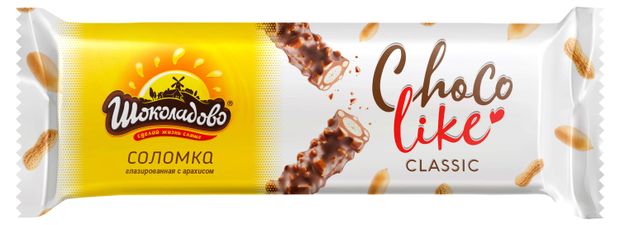 Соломка Шоколадово Classic с арахисом Беларусь, 180 г