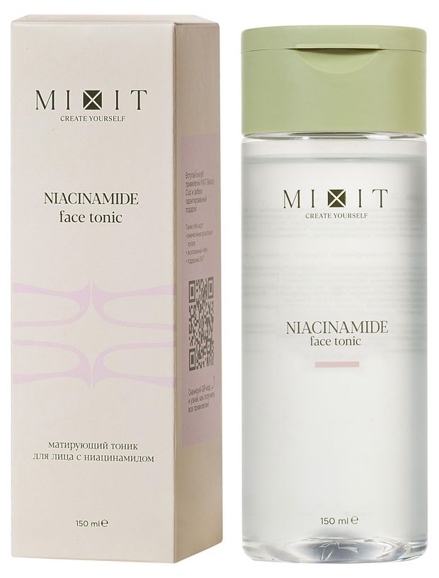 Тоник для лица Mixit матирующий с ниацинамидом 150 мл 480₽
