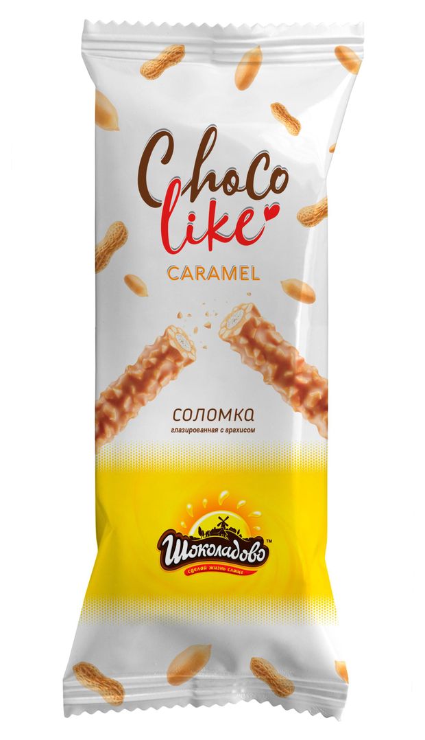 Соломка Шоколадово Caramel с арахисом Беларусь, 180 г