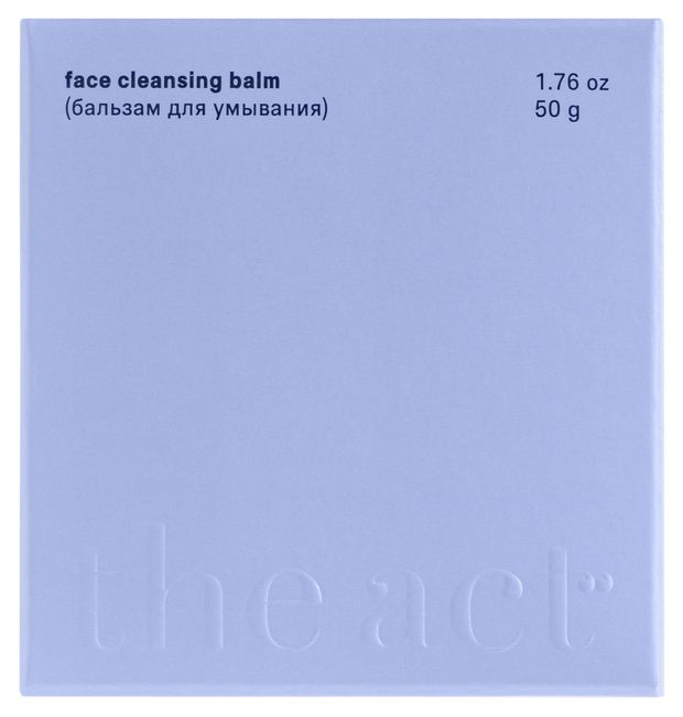 Бальзам для умывания The Act, 50 г