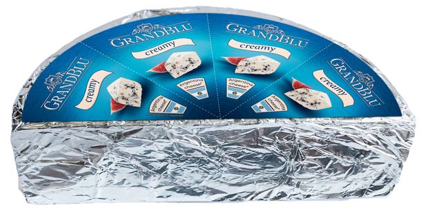 Сыр мягкий Grand Blu Milkana Creamy с голубой плесенью 56% БЗМЖ Аргентина, вес