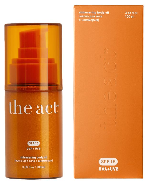 Масло для тела The Act с шимером, 100 мл
