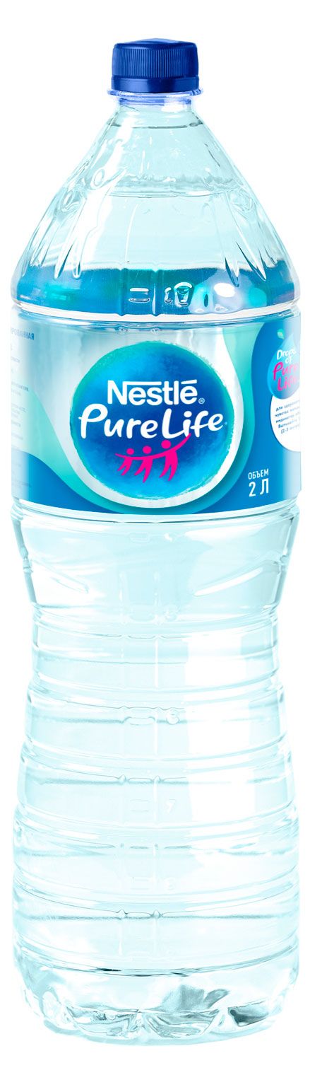 Вода питьевая Nestle Pure Life артезианская негазированная, 2 л