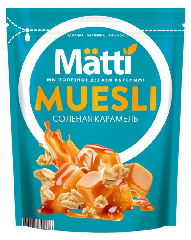 Мюсли Matti Соленая карамель, 250 г