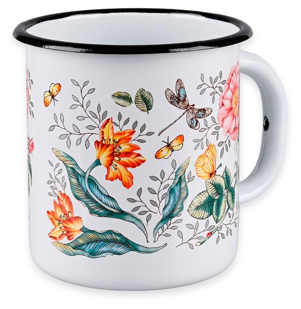 Кружка Actuel эмалированная Les Fleurs, 1 л