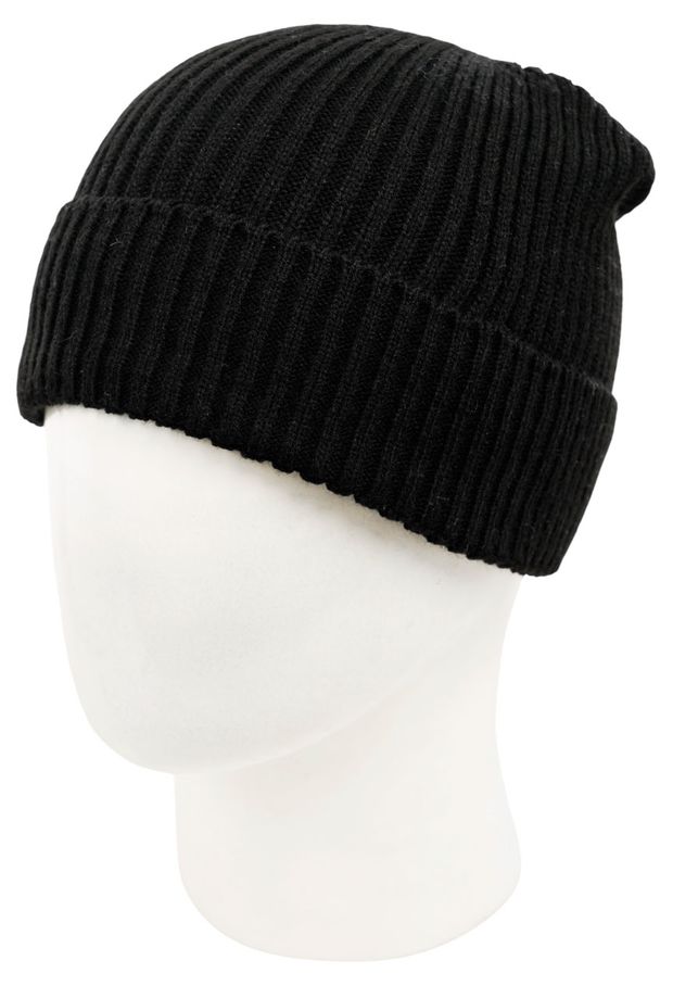 Шапка мужская Fishka черная, р. 56-58