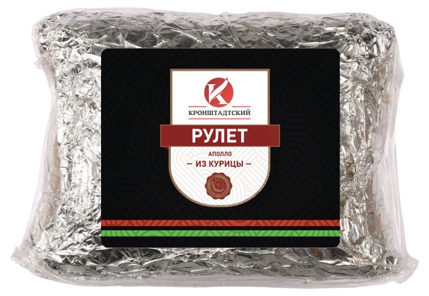Рулет из куриных грудок варено-копченый Кронштадтский Апполо, ~ 400 г