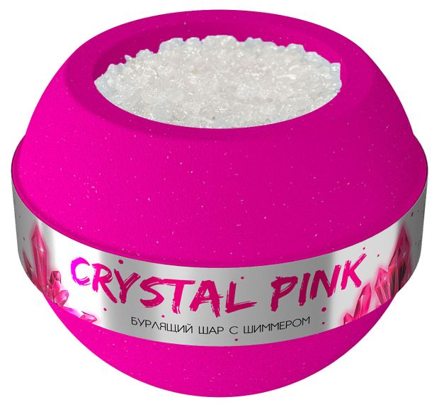 Шар для ванны бурлящий Fabrik cosmetology Crystal Pink, 210 г