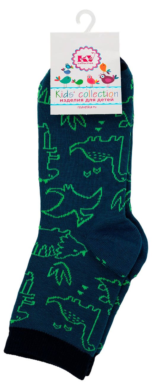 Носки детские Красная Ветка Динозавры синие, р. 18-20