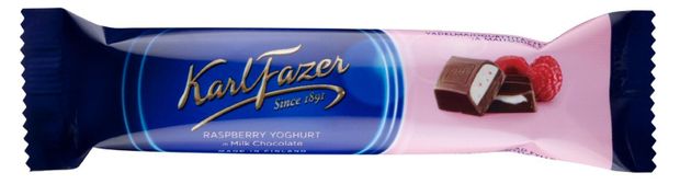 Батончик шоколадный Karl Fazer с начинкой из малинового йогурта, 37 г
