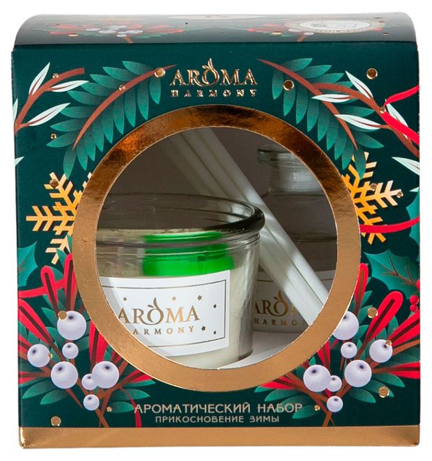 Набор Aroma Harmony Прикосновение зимы диффузор 30 мл свеча 60 г 379₽