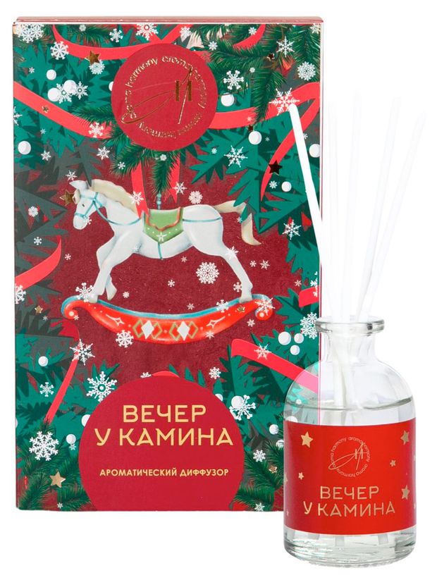 Диффузор-открытка Aroma Harmony Вечер у камина, 50 мл