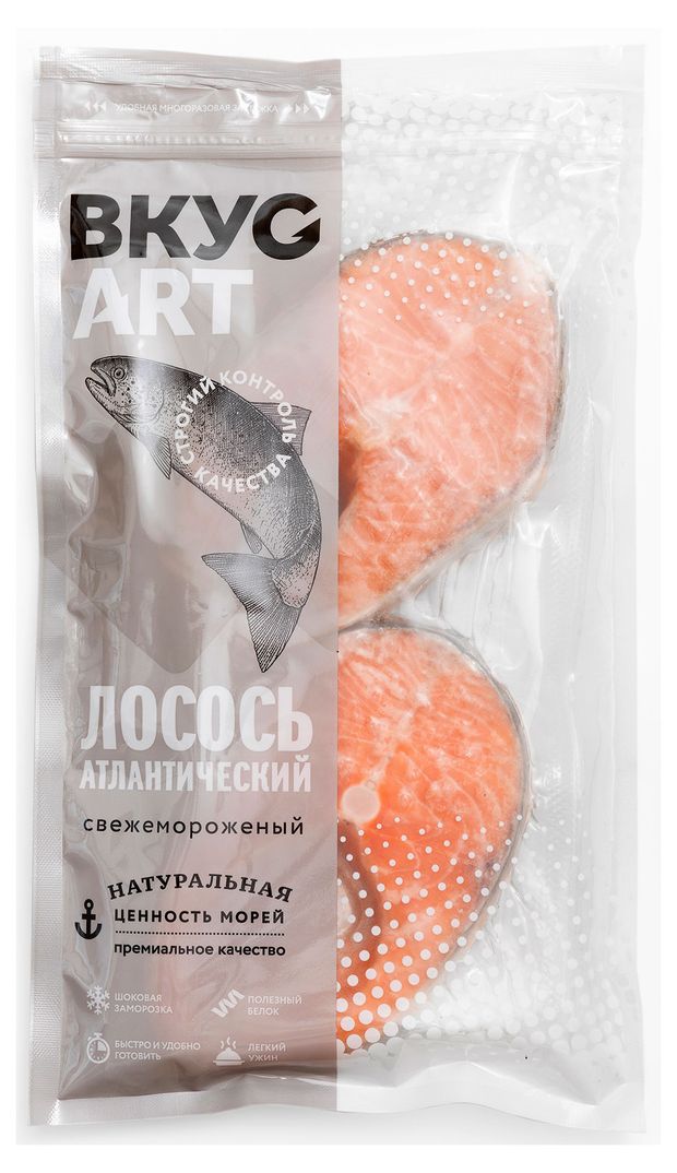 Лосось замороженный Вкус Арт стейк, 500 г