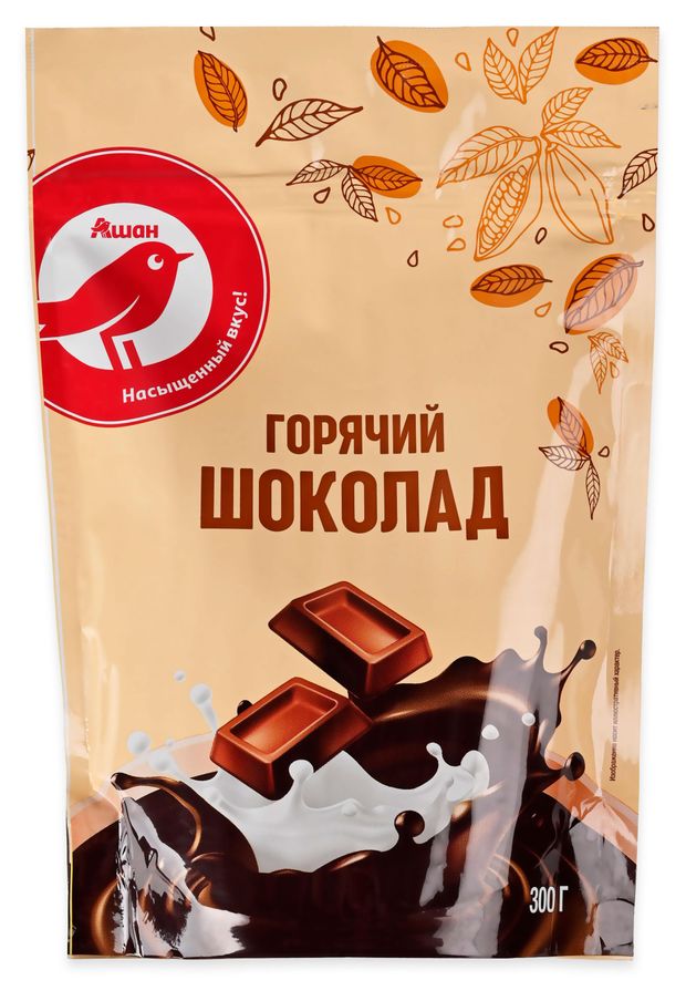 Горячий шоколад АШАН Красная птица 300 г 160₽
