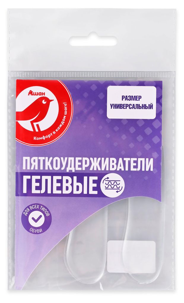 Пяткоудерживатель гелевый АШАН Красная птица, 2 шт