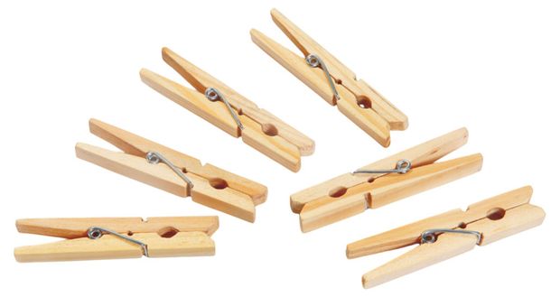 Набор бельевых прищепок Actuel деревянные, 24 шт