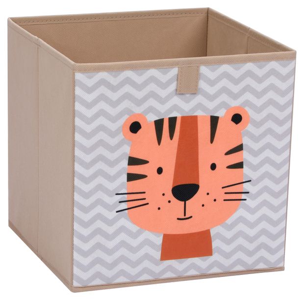 Коробка для хранения Actuel текстильная Тигр, 27x27x27 см