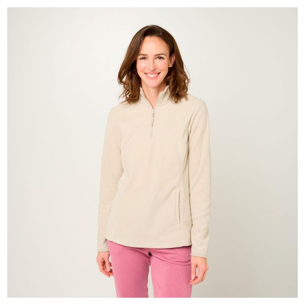 Толстовка женская InExtenso флисовая бежевая