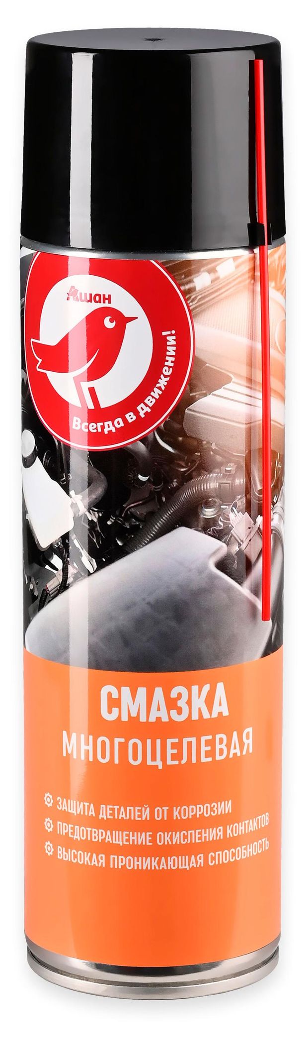 Смазка многоцевая АШАН Красная птица 650 мл 400₽