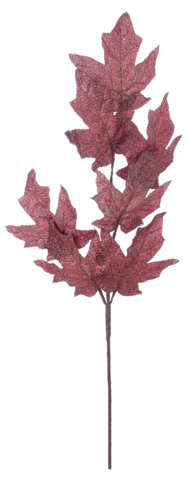 Кленовый стебель искусственный красно-зеленый, 58 см