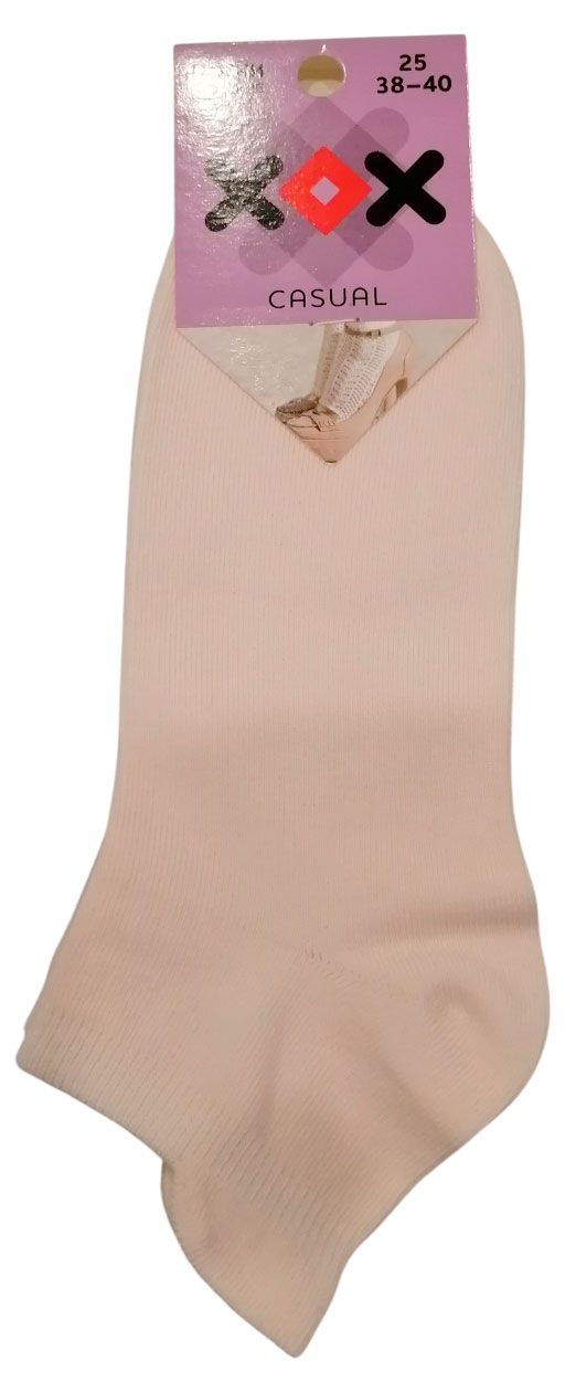 Носки женские ХОХ укороченные светло-розовые, р 25