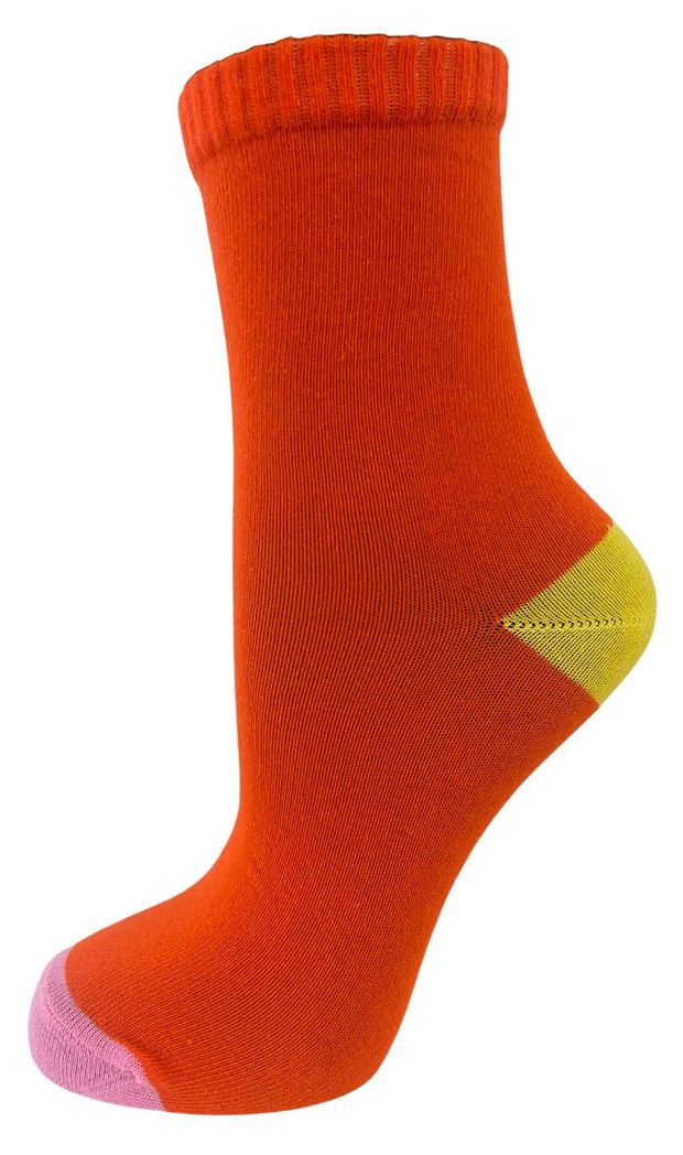 Носки детские ТОП оранжевые, р 20-22