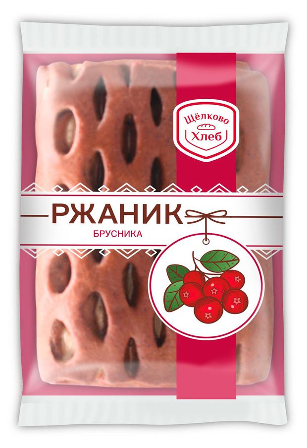 Ржаник Щелковохлеб с бусникой, 80 г