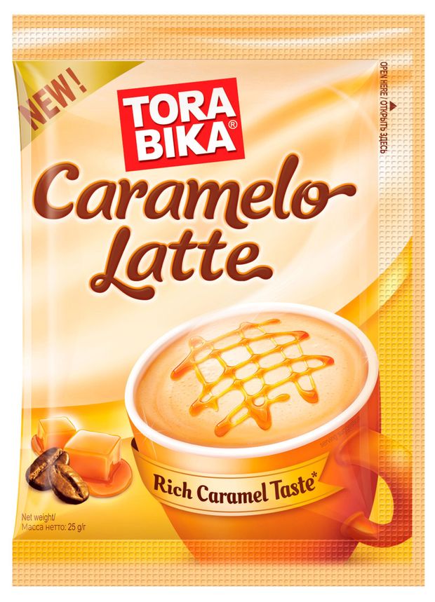 Напиток кофейный Torabika Caramelo Latte, 25 г