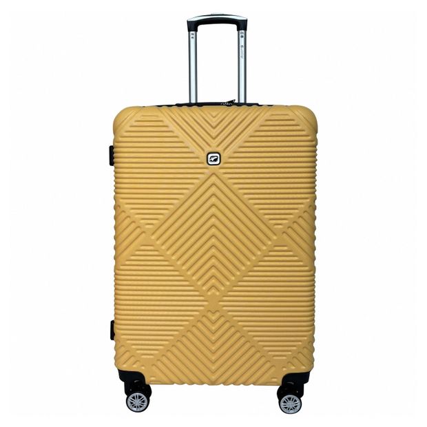 Чемодан жесткий Airport желтый 8 колес размер L 8478₽