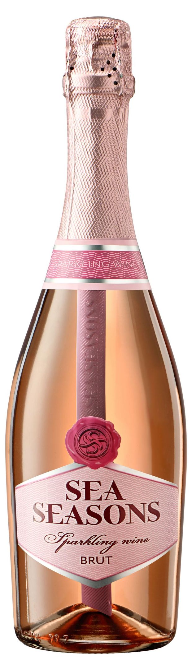 Игристое вино Sea Seasons розовое брют Россия, 0,75 л