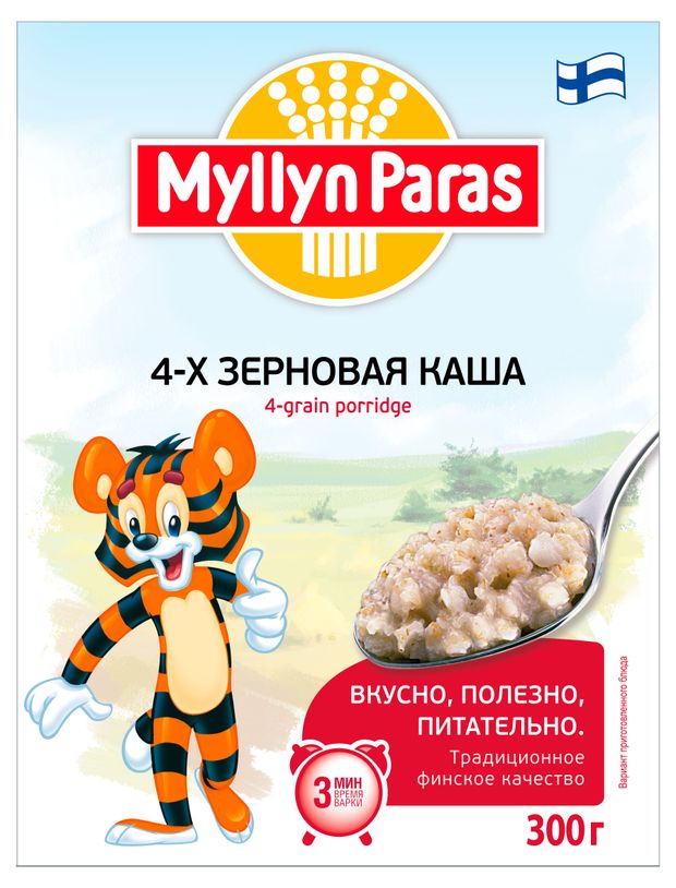 Каша Myllyn Paras 4-х зерновая, 300 г