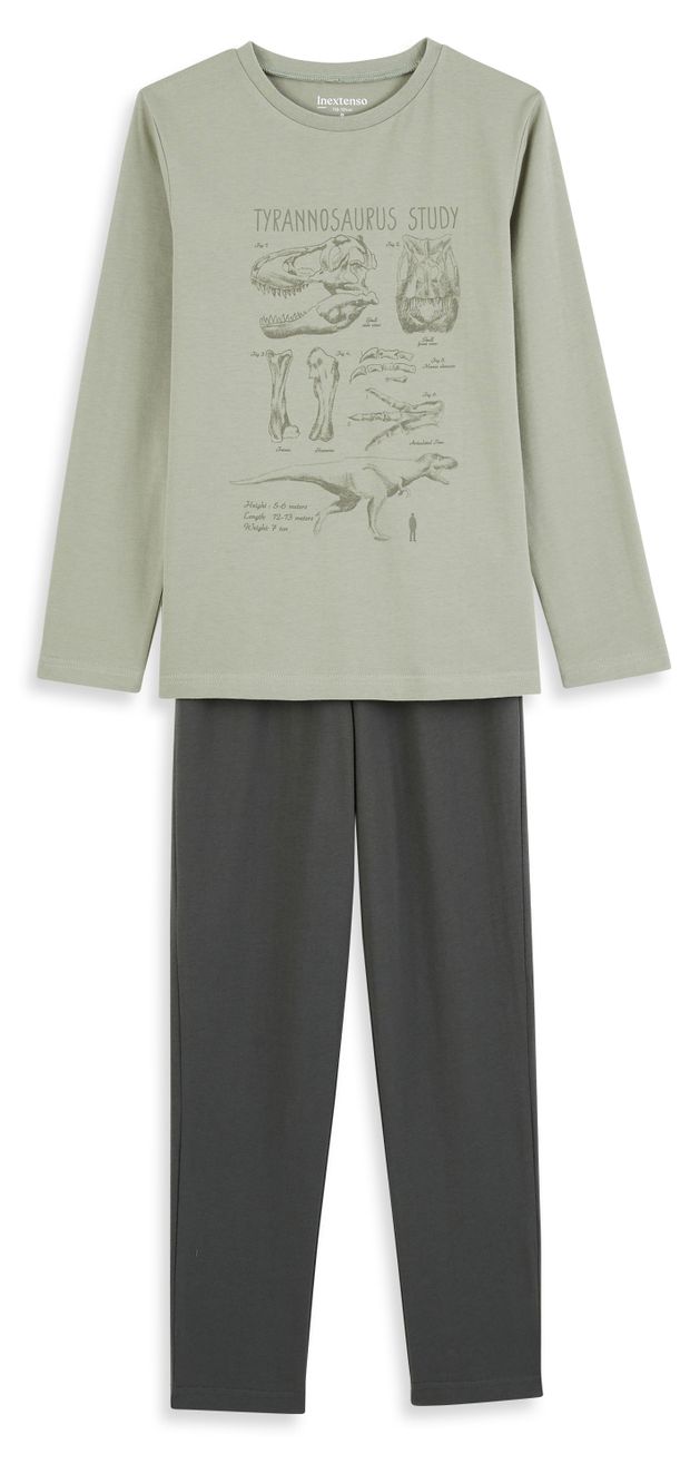 Пижама для мальчика InExtenso бледно-зеленая