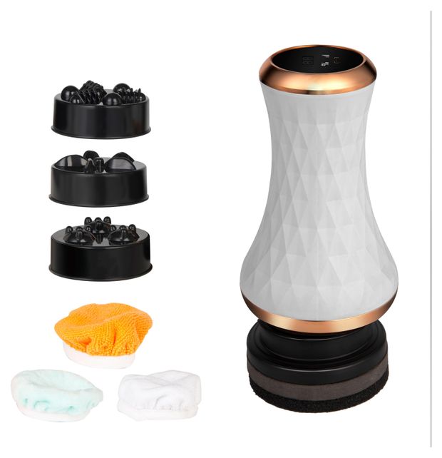 Массажер для тела CM2526 Антицеллюлитный белый, 4 насадки