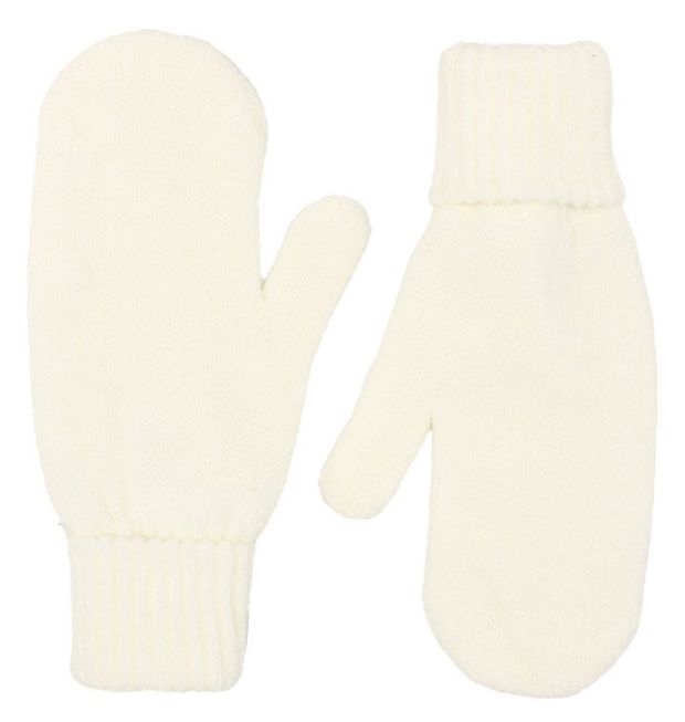 Варежки женские белые