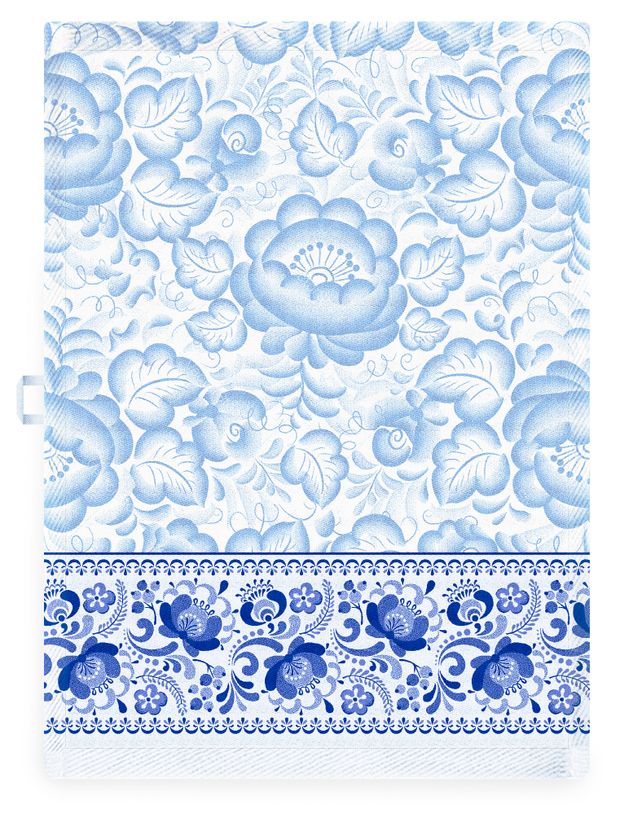 Полотенце Cleanelly Basic Русские узоры 100 хлопок 50х70 см 260₽