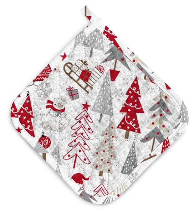 Прихватка Лен Наш рогожка 18х18 см 1 шт в ассортименте 140₽