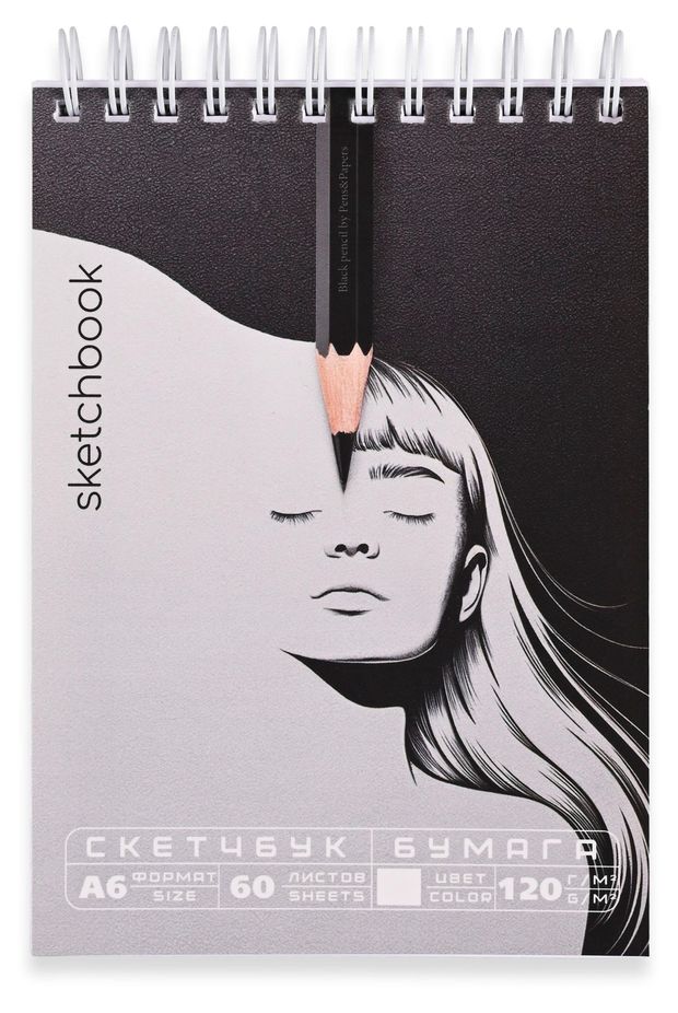 Скетчбук АШАН Красная Птица А6 60 л 100₽