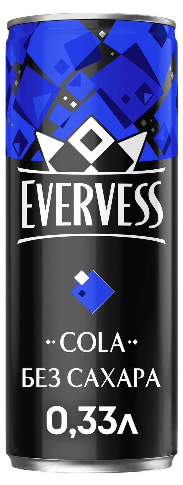 Напиток газирвоанный Evervess Кола без сахара 033 л 86₽