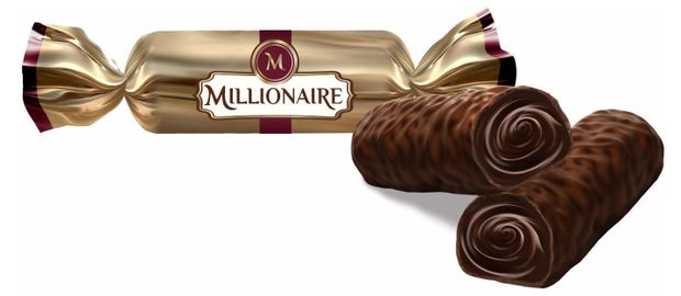 Конфеты Millionaire с апельсиновой цедрой в темной глазури, вес