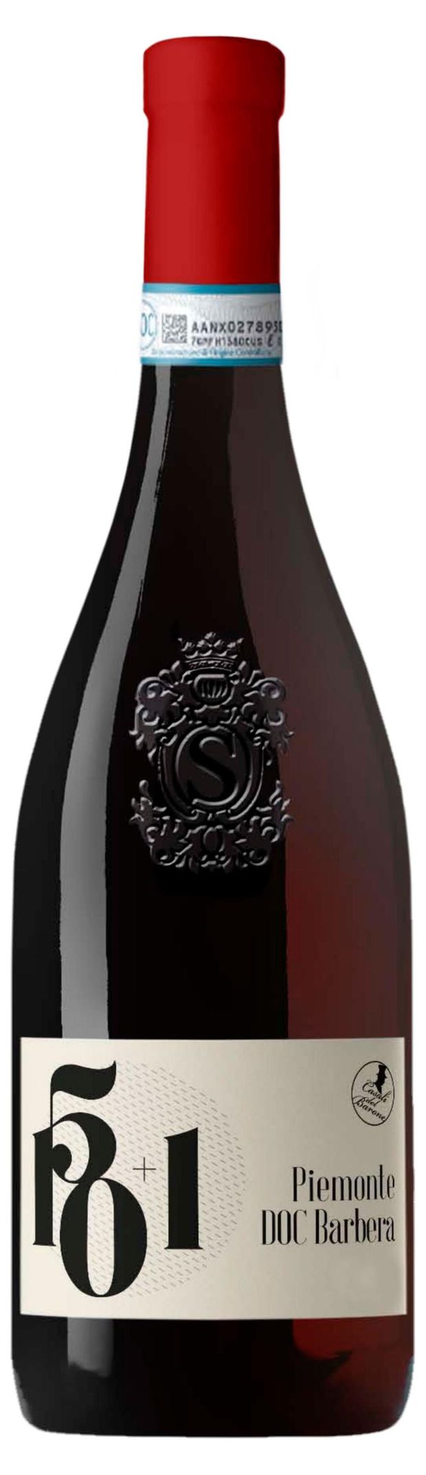 Вино Casali del Barone 150+1 Piemont Barbera красное полусухое Италия, 0,75 л