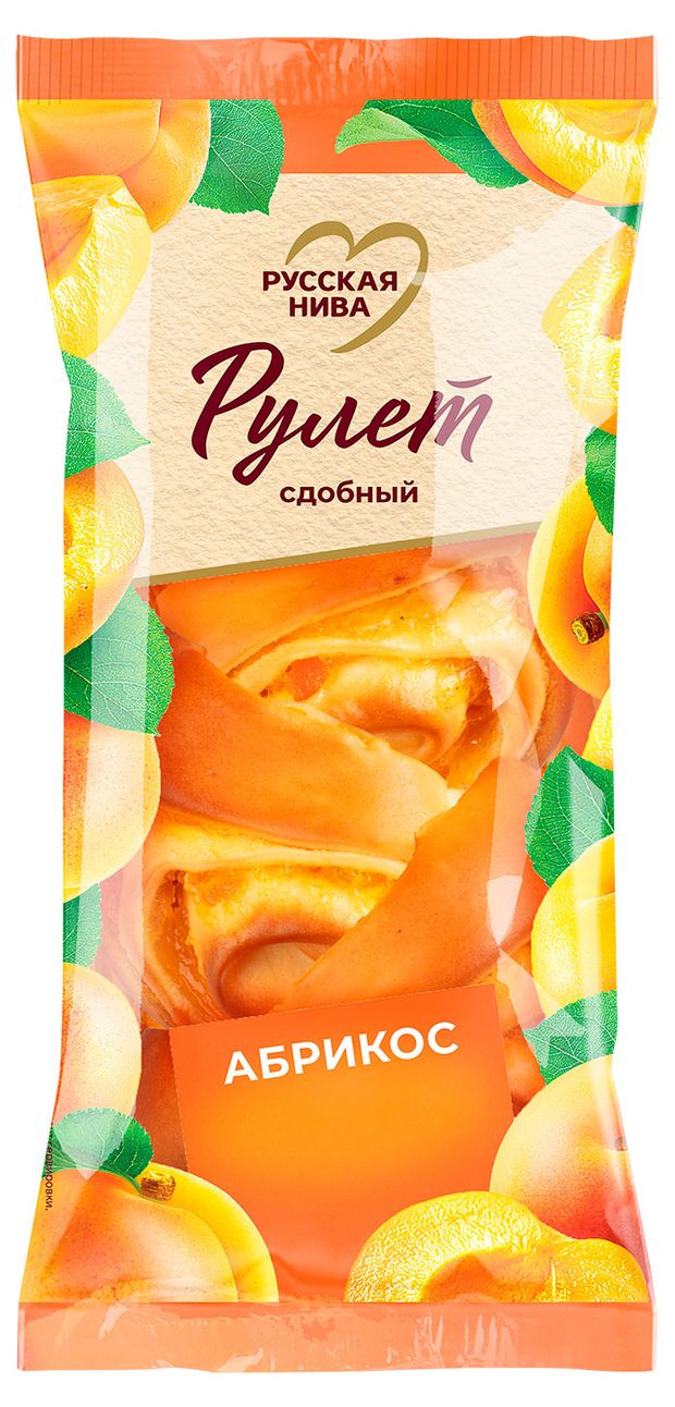Рулет сдобный Русская Нива Абрикос 140 г 100₽
