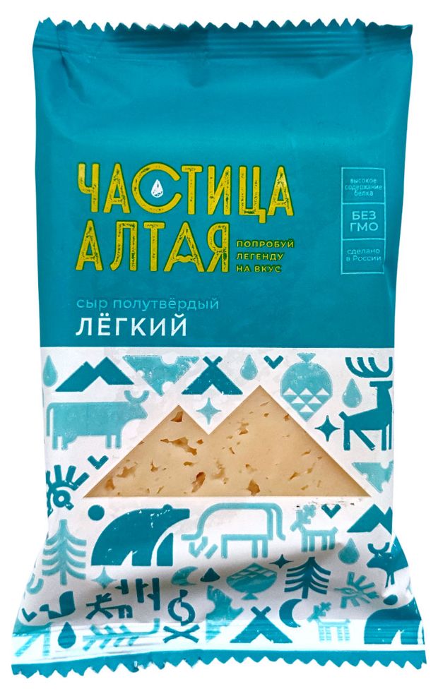 Сыр полутвердый Легкий Частица Алтая 30% БЗМЖ, 180 г