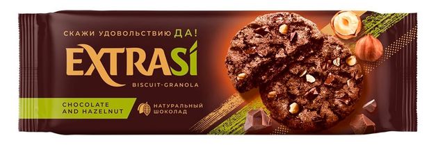 Печенте сдобное ExtraSi Гранола с шоколадом и фундуком, 150 г