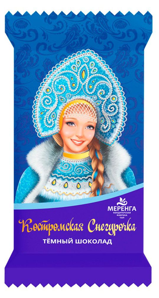 Шоколад темный Костромская Снегурочка, 15 г