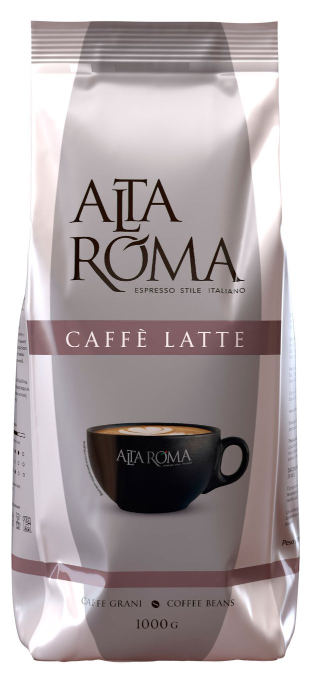 Кофе зерновой Alta Roma Caffe Latte, 1 кг