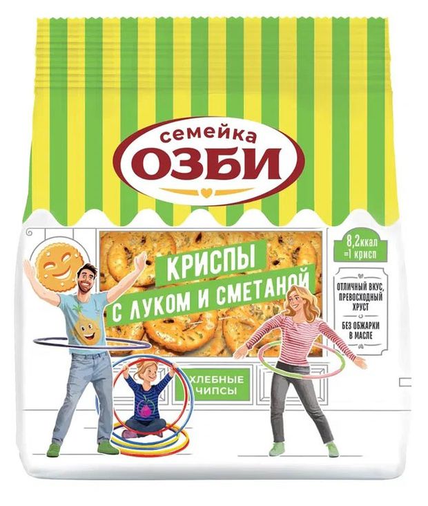 Криспы Семейка ОЗБИ с луком и сметаной 100 г 49₽