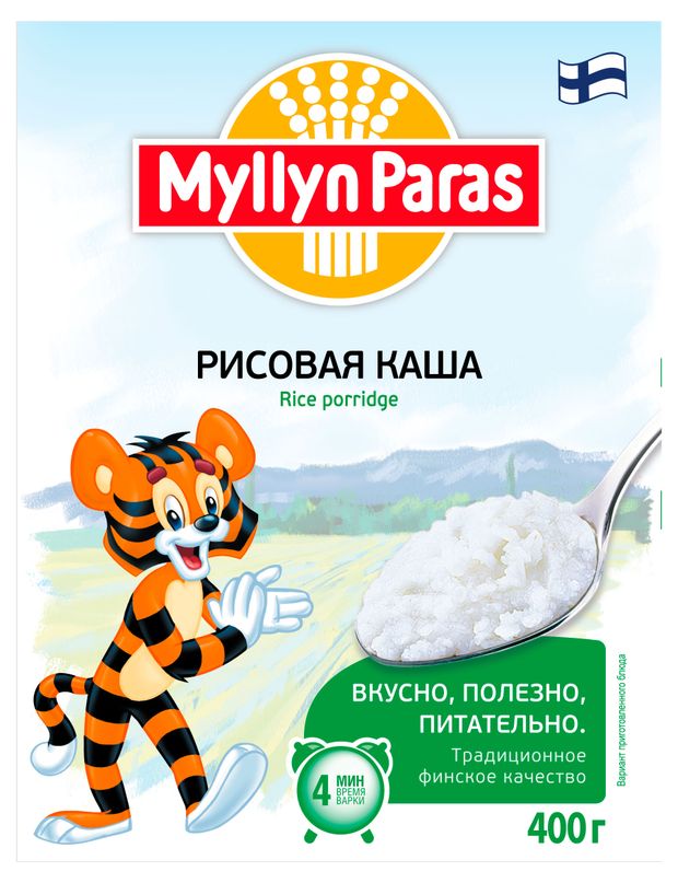 Каша рисовая Myllyn Paras, 400 г